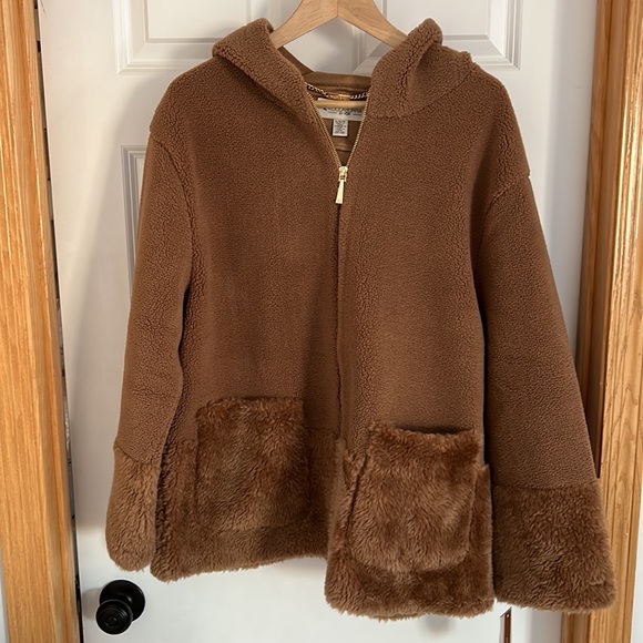 Koolaburra by Ugg Hooded full zip Coat with Faux Fur Trim Size L - Picture 3 of 8